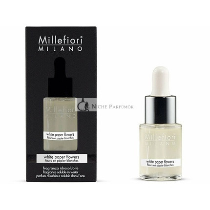 Millefiori Milano Fragrance Soluble in Water White Paper Flowers 15 ml