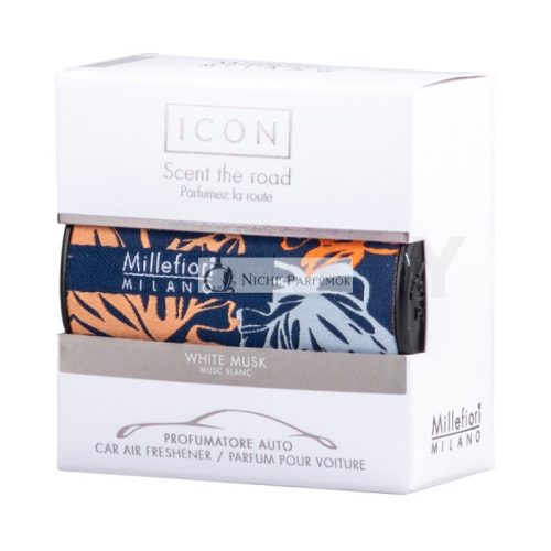 Millefiori Milano Icon Car Air Freshener White Musk Textil Floral