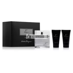   Salvatore Ferragamo F By Ferragamo Black - Eau De Toilette 100ml + Sprchový gél 75ml + Balzam po holení 75ml