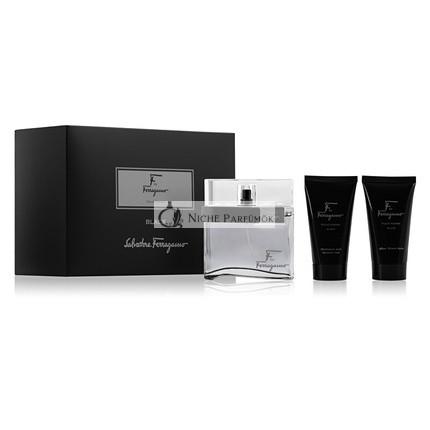 Salvatore Ferragamo F By Ferragamo Black - Eau De Toilette 100ml + Sprchový gél 75ml + Balzam po holení 75ml