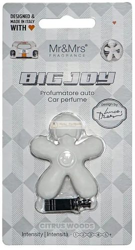 Mr&Mrs Fragrance Big Joy Car Perfume Citrus Woods