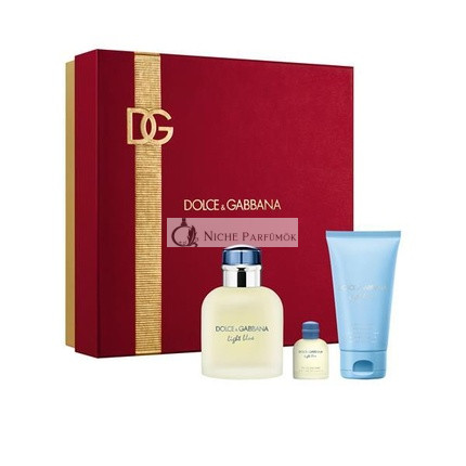 Dolce & Gabbana Light Blue Pour Homme - Eau De Toilette 75ml + Sprchový gél 50ml + Eau De Toilette 4.5ml