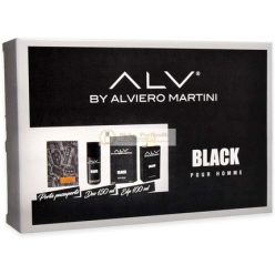   ALV By Alviero Martini Čierne Pour Homme Eau de Parfum 100ml, Deodorant 150ml a Držiteľ pasu
