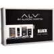 ALV By Alviero Martini Čierne Pour Homme Eau de Parfum 100ml, Deodorant 150ml a Držiteľ pasu