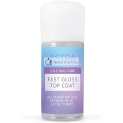 Astra Fast Gloss Gel Plump Texture Top Coat, 12ml