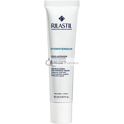 Rilastil Hydrotenseur Anti-Ryhový Krém na Tvár s Hyalurónovou Kyselinou, 40 ml