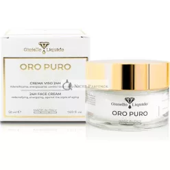   Krém na tvár pre zrelú pleť s okamžitým liftingovým efektom, kolloidné zlato, proti starnutiu, kyselina hyalurónová, betain a damascénská ružová voda, 50ml