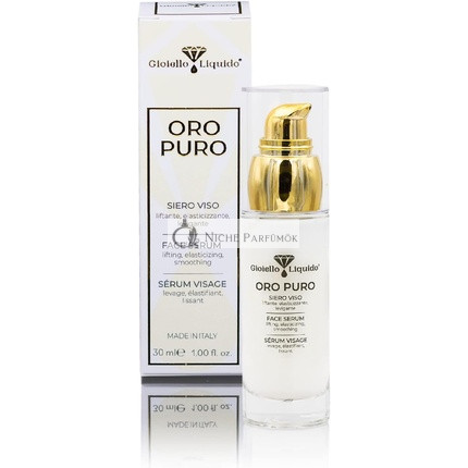 Ultra-Silný Pleťové Sérum Kolóidne Zlato 20 Ppm S Čistou Hyalurónovou Kyselinou 100% Organické Proti Vráskam, Proti Nedokonalostiam, Proti Starnutiu, 30ml