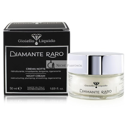 Nočný pleťový krém s revitalizačným protiwrinkle účinkom, diamantový prášok, Caulerpa Lentillifera, Betain a kakaové maslo 50ml