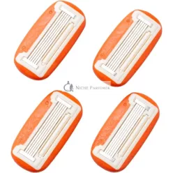   Fler Ženské Náhradné Žiletky na Holenie s Aloe Verou, Vitamínom E a Jojobovým Olejom 4ks