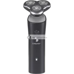   BEPER P304BAR003 Pánsky Elektrický Holiaci Strojček so 3 Flexibilnými Hlavami - USB Nabíjateľný a Ľahko Čistiteľný
