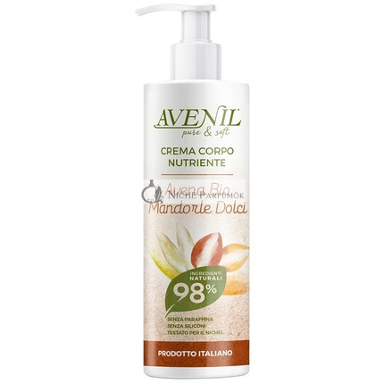 Avenil Výživný telový krém s organickými ovsenými vločkami a sladkými mandľami, 400ml
