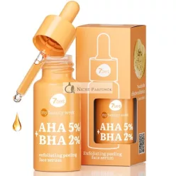   7Days Kyselina salicylová sérum - Anti-Akne pleťové sérum s glykolovou kyselinou - Kórejská starostlivosť o pleť AHA BHA peelingové sérum na liečbu akné - Odstraňovač čiernych bodiek a hĺbkové čistenie, 30ml