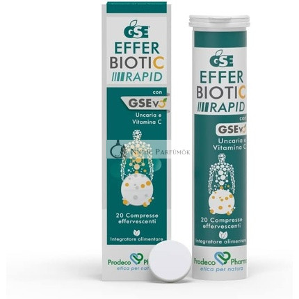 GSE Efferbiotic Rapid 20 tabliet Výživový doplnok s GSEvo Uncaria a vitamínom C