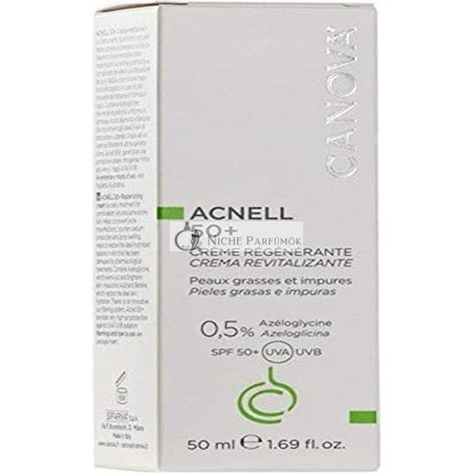 Acnell 50+ Krém Gel na Tvár pre Kombinovanú Olejovú a Akneickú Pokožku, 50 ml