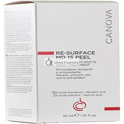 Canova Resurface MD15 Peeling Nočná Antioxidantná Liečba 30ml