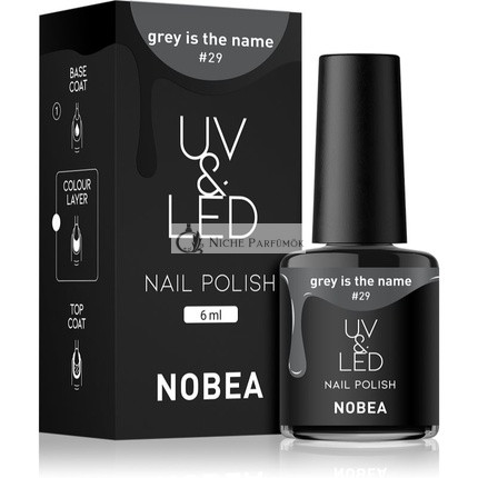 NOBEA UV & LED Lak na nechty Šedý #29, 6 ml