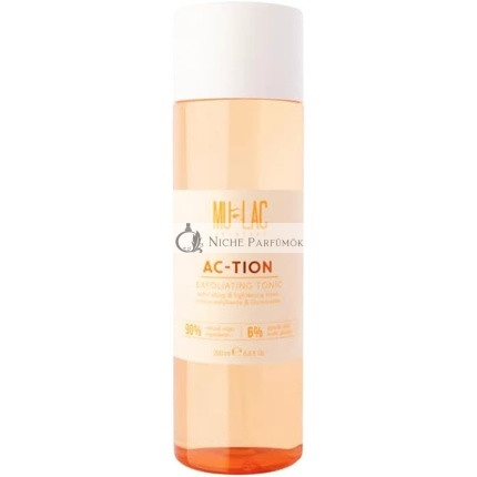 Mulac Cosmetics AC-TION TONIC Peeling a Rozjasnenie s Glykolovou Kyselinou Vegánske, 200 ml