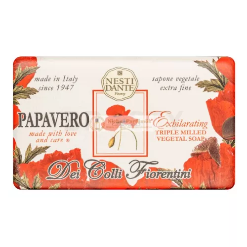 Nesti Dante Dei Colli Fiorentina mydlo Triple Milled Vegetal Soap Papavero 250 g