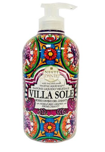 Nesti Dante Villa Sole tekuté mydlo Vegetal Liquid Soap Rosso Divino del Chianti 500 ml
