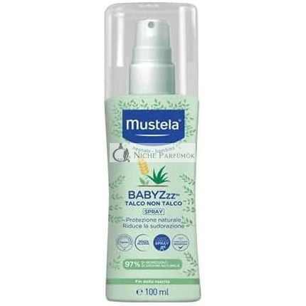 Mustela Babyzzz Nontalkový Zelený Púder, 100g
