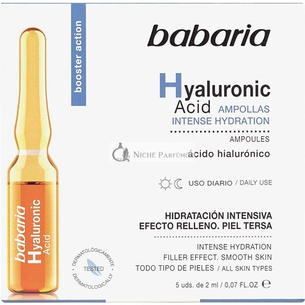 Babaria Hyalurónové ampulky na tvár, 10ml