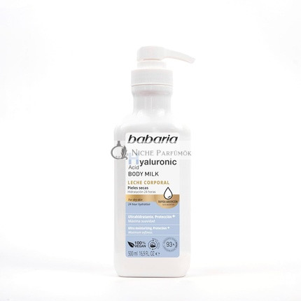 Babaria Hyalurónová Telová Mlieko 500ml