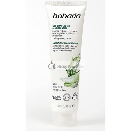 Babaria Matný Čistiaci Gél na Mastnú/Zmiešanú Pokožku 150ml,