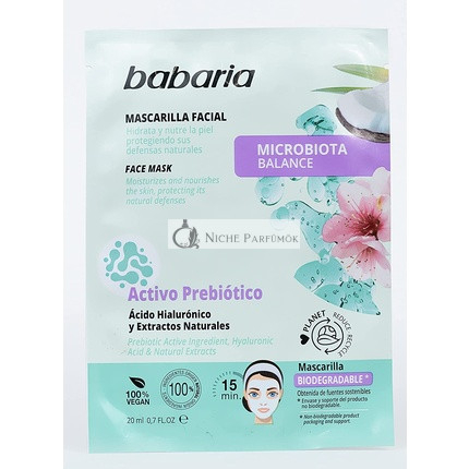 Babaria Maska na vyváženie mikrobiómu pleti, 20ml