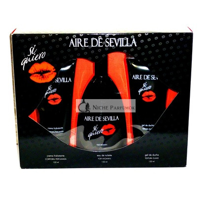 Aire de Sevilla Si Quiero Dámsky Set 150ml EDP + 150ml BL + 150ml DG