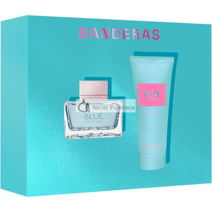 Antonio Banderas Blue Seduction Darčekový set pre ženy EDT 50ml + Telové mlieko 75ml - Kvetinové a vodné tóny - Ideálne na denné nosenie