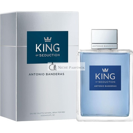 Banderas Parfémy King of Seduction Eau de Toilette Spray pre mužov s bergamotom a jablkom, 200ml