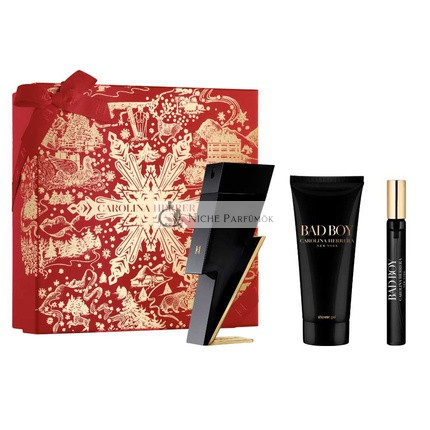 Carolina Herrera Bad Boy Eau De Toilette Darčeková Sada - 100ml