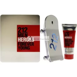   Carolina Herrera 212 Heroes Darčeková sada: Eau De Toilette 90ml - Telový peeling 100ml