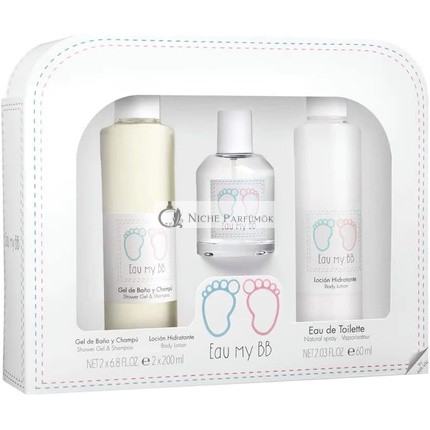 Eau my BB Eau de Toilette set 60ml, sprchový gél a šampón 200ml, hydratačný krém 200ml
