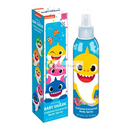 Baby Shark Eau de Cologne Sprej, 200ml