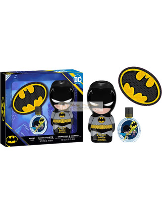 Dc Batman Darčeková Sada - Eau De Toilette 50 Millilitrov, Sprchový Gél Šampón 400 Millilitrov, Fidget Hračka