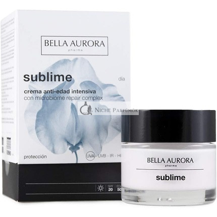 Bella Aurora Anti-Aging & Anti-Flek Hydratačný Denný Krém 50+ Roka Citlivá Pleť SPF 20, 50ml