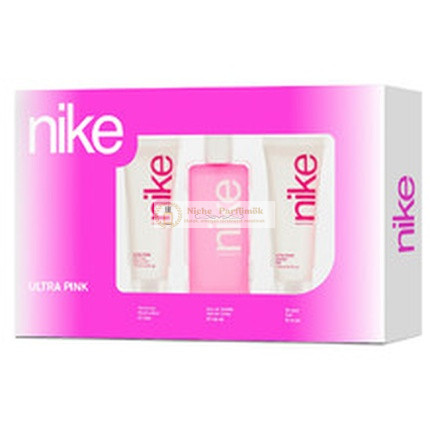 Nike Ultra Pink Darčeková Sada Pre Ženy Edt 100 Ml, Sprchový Gél 75 Ml, Telové Mlieko 75 Ml