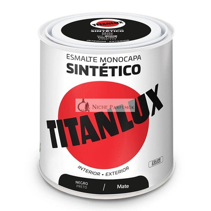 Titanlux Syntetický Lak na Nechty Matná Čierna 250ml