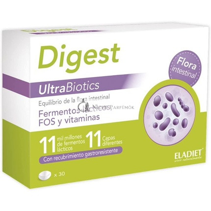Nutricosmetics Eladiet Digest Ultrabiotics, 30 kapsúl