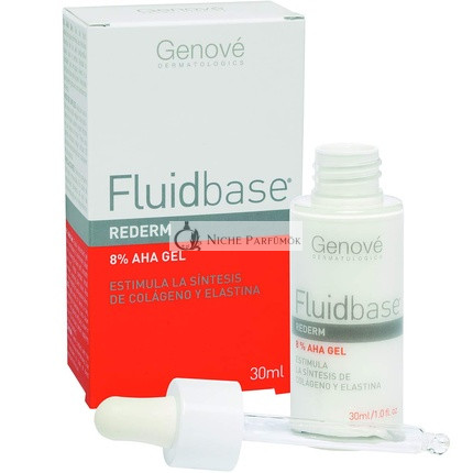 Fluidbase Rederm 8% AHA Gél proti starnutiu pre suchú a aknóznu pleť, 30ml