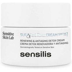   Sensilis Supreme Denný Krém Detox Renovujúci Antioxidant Anti-Aging s Hyalurónovou Kyselinou a SPF15, 50ml