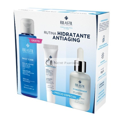 Rilastil Hydrotenseur Hydratačný Anti-Aging Sérum + Oprava Kontúru Očí + Bezplatná Denná Starostlivosť Micelárna Voda