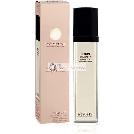 Atashi Pevnosť a Jasnosť Vysoko Efektívne Anti-Unavové Osvetľujúce Sérum, 50ml