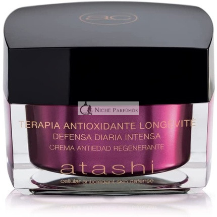 Atashi Antioxidantný Anti-Aging Regeneračný Krém na Hydratovanú Pokožku, 50ml