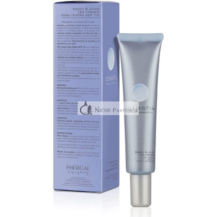 Atashi DD Krém Stay Matte Hydratačný Krém s Farbou Lila Kvet, 40 ml