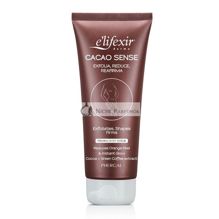 E'LIFEXIR Cacao Sense Telové Peeling, Spevňujúce a Tonizujúce, 200ml
