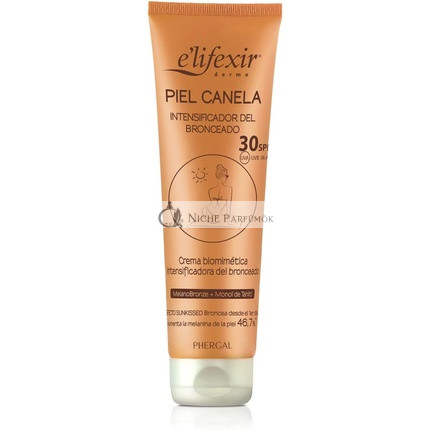 Elifexir Piel Canela Opalovací Krém a Samoopaľovací Krém na Tvár s Ochranným Faktorom SPF30 150ml