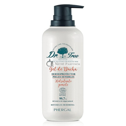 Dr. Tree Hydratačný a Tepelný Ochranný Sprchový Gél pre Citlivú alebo Atopickú Pokožku 500ml Grapefruitová Vôňa